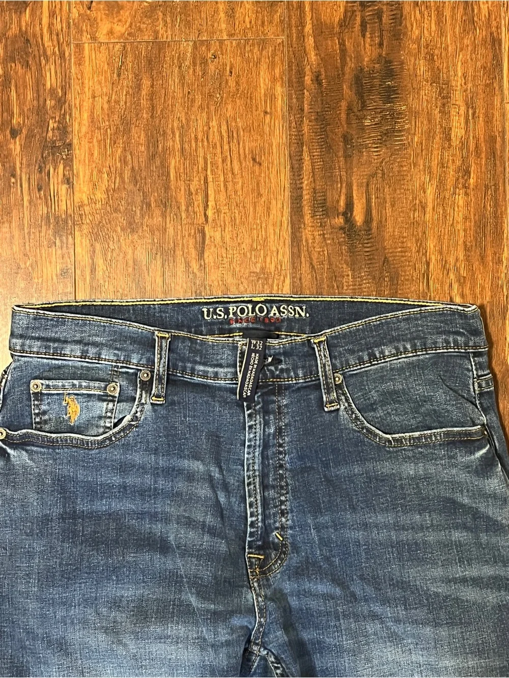 U.S. Polo Assn. Men’s Dark Blue Straight Jeans